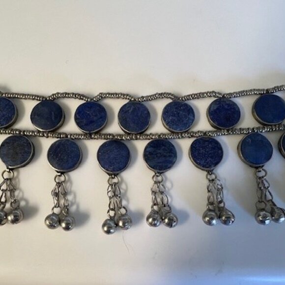 lapis lazuli belly dancer belt - Picture 3 of 6